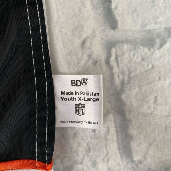 Cincinnati Bengals youth XL boys reversible pullover flag football jersey - Picture 3 of 6